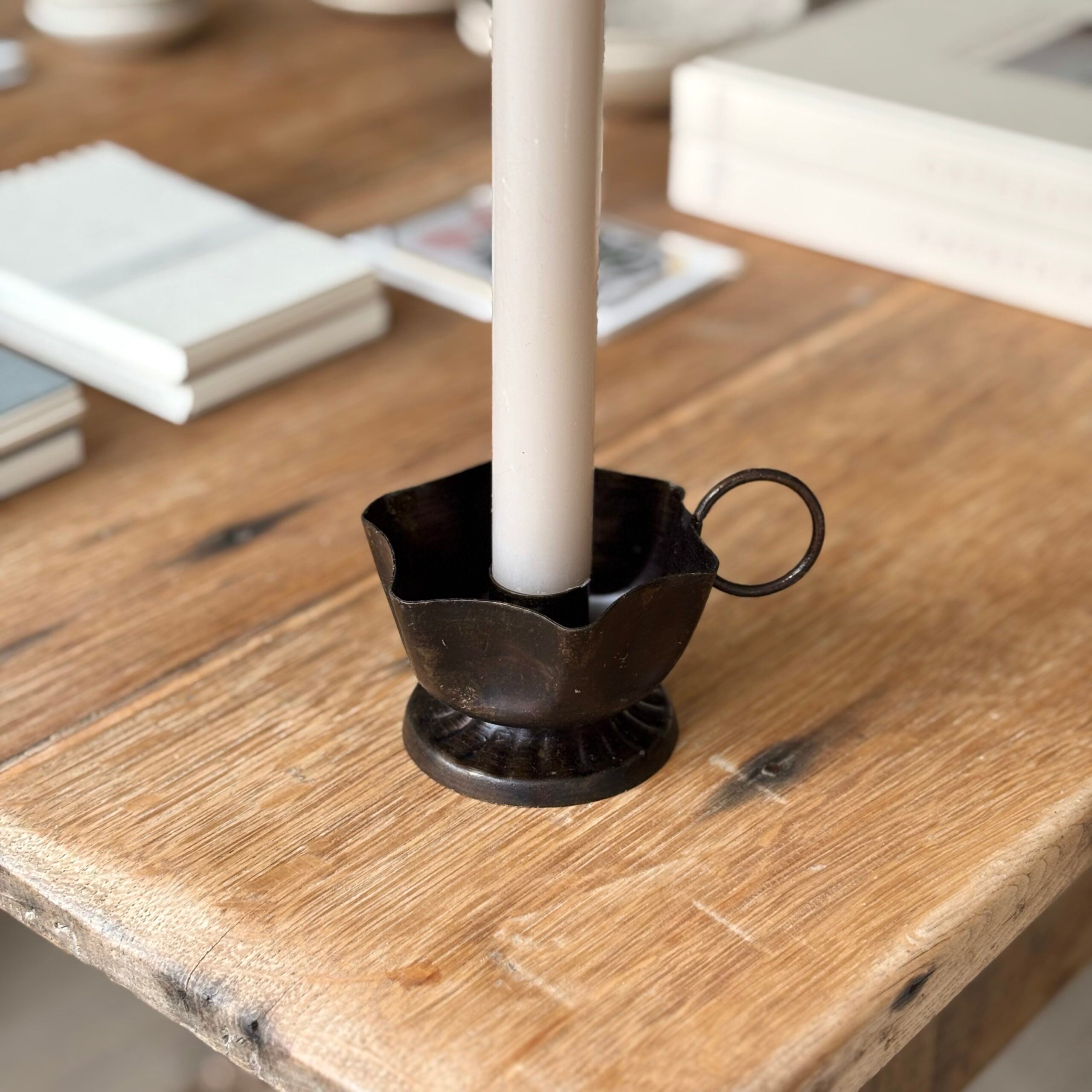 Frill Dinner Candle Holder | Handcrafted image 2