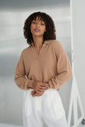Cashmere Blend Collared Knitted Jumper