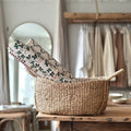 Oval Seagrass Basket | Hand Woven Storage - Small image