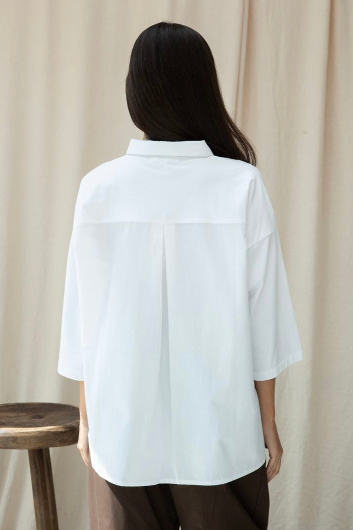 Jersey And Poplin Shirt