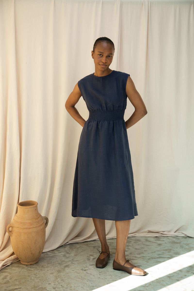 Sleeveless A-Line Dress