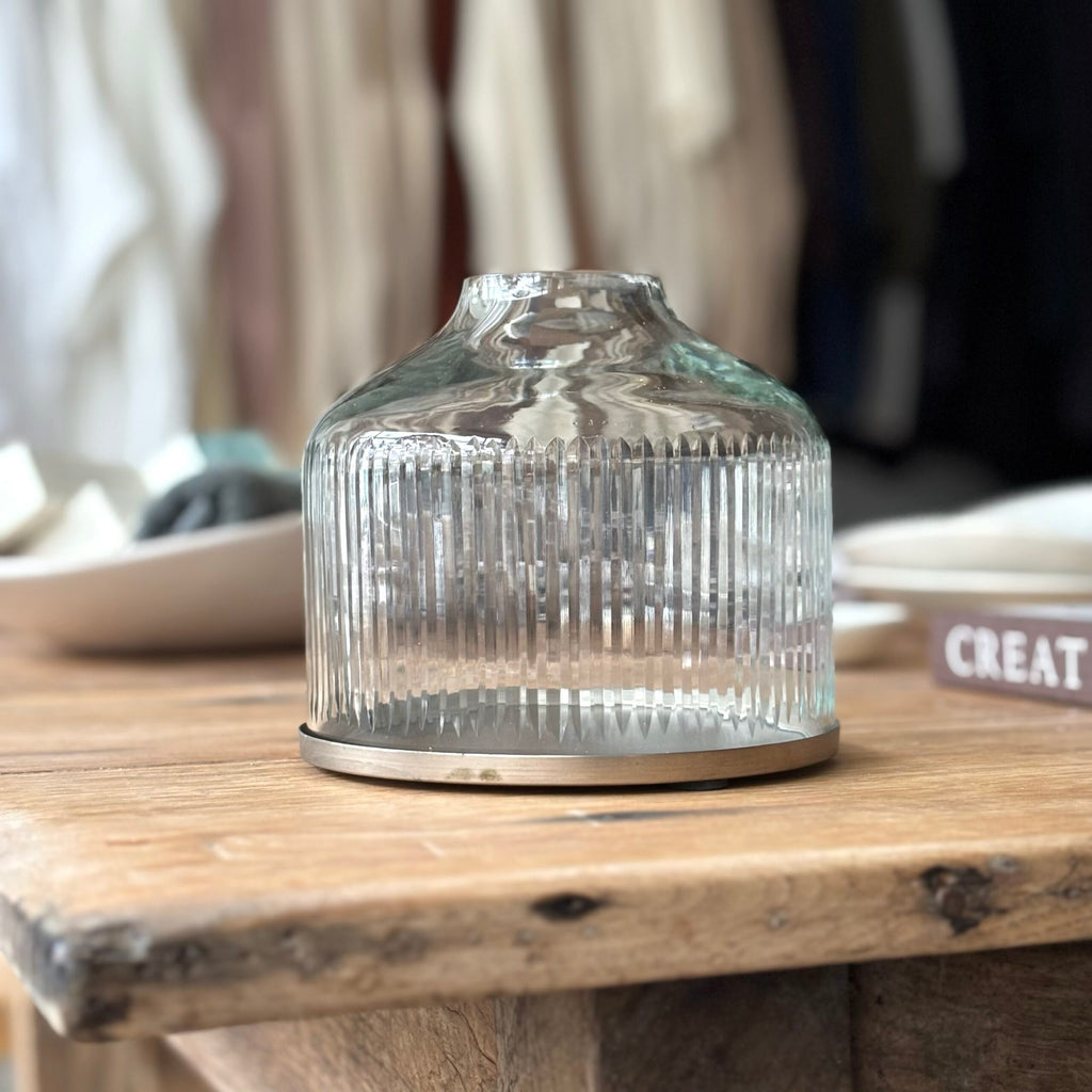 Handblown Reeded Candle Dome image 5