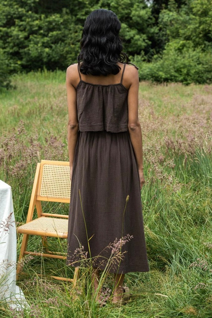Gauze A-Line Skirt