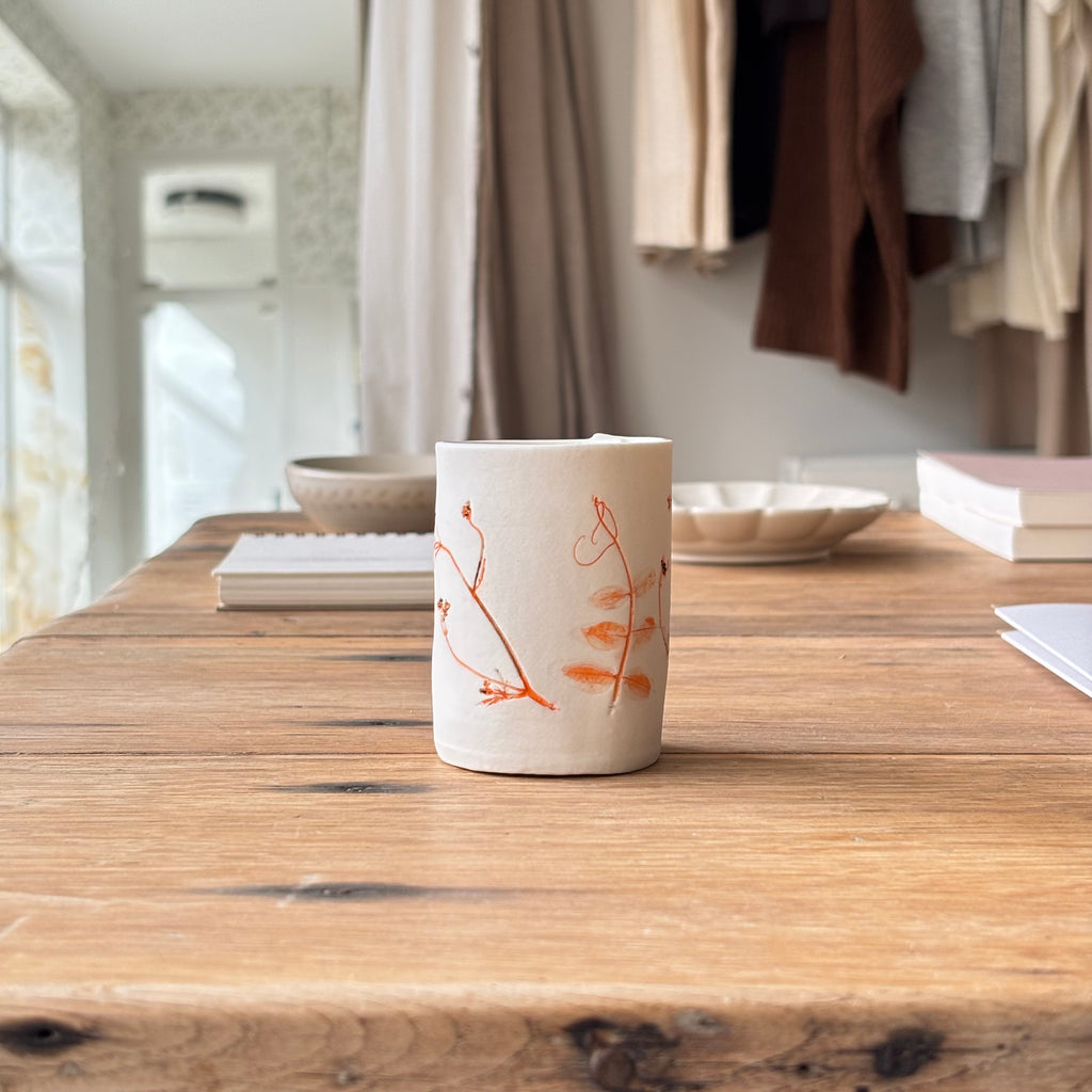 Floral Pressed Tea-light Holder