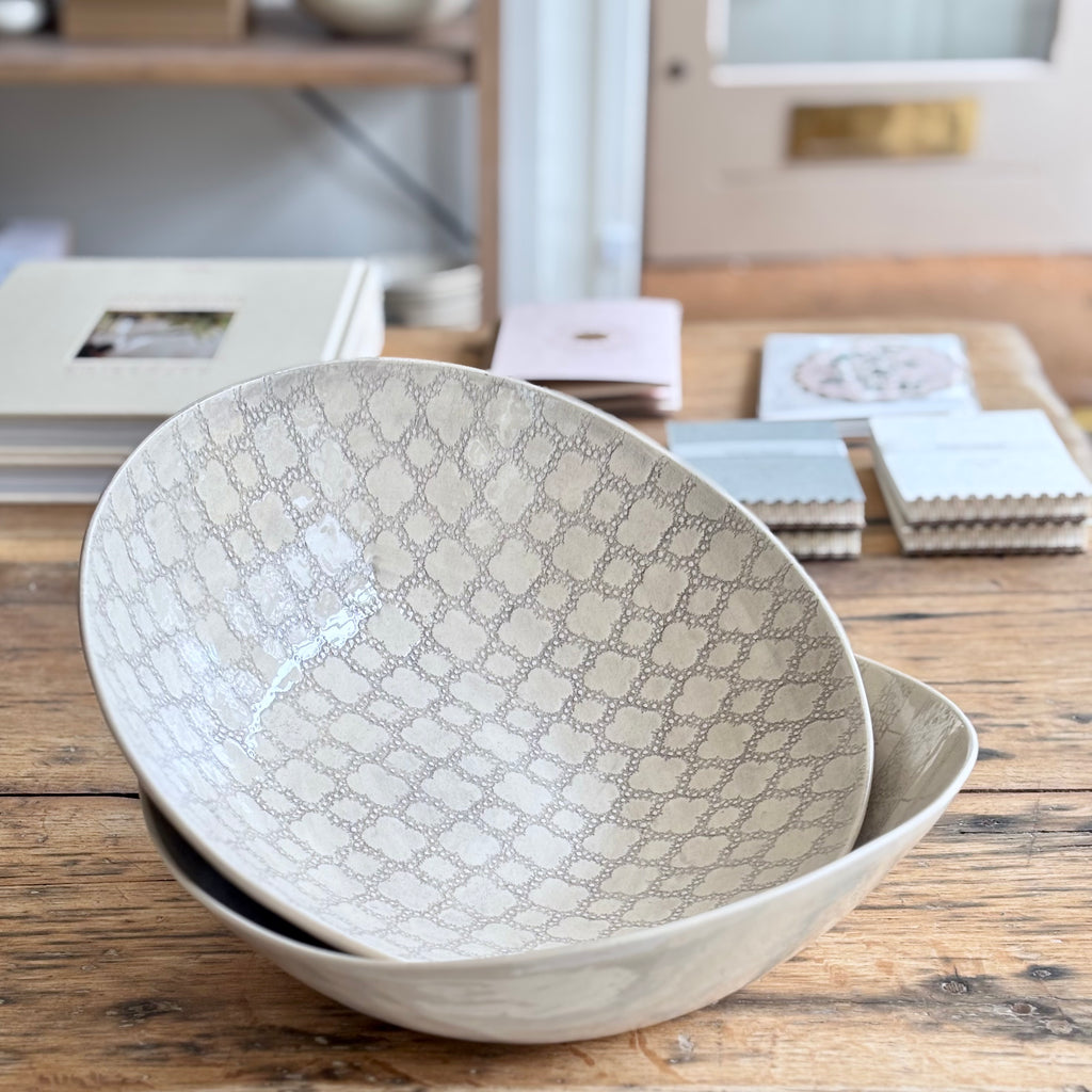 Salad Platter Grey | Handmade Pottery
