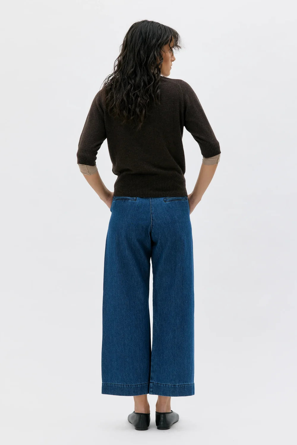 Light-knit Cashmere short sleeve top