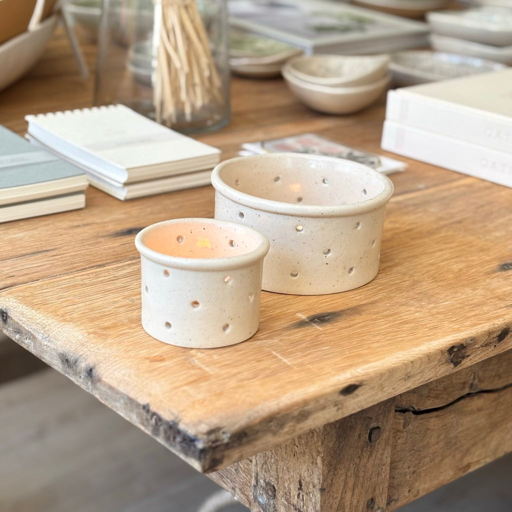 French Cheese Mould Candle Holder image 1