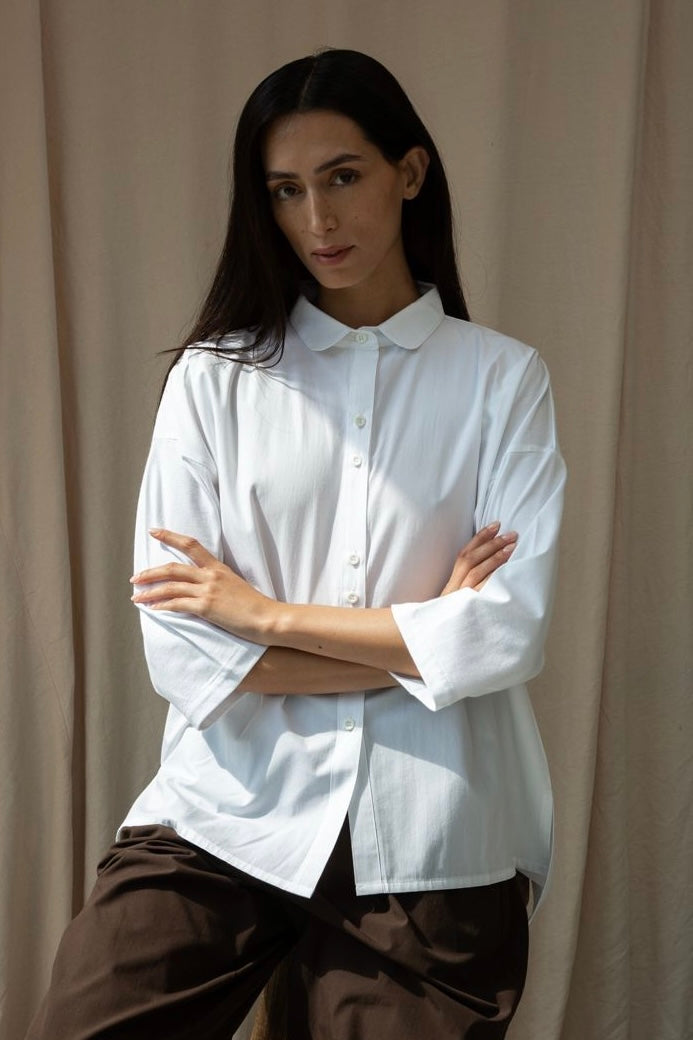 Jersey And Poplin Shirt