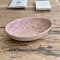 Small Oval Bowl Dark Pink| Handmade Pottery