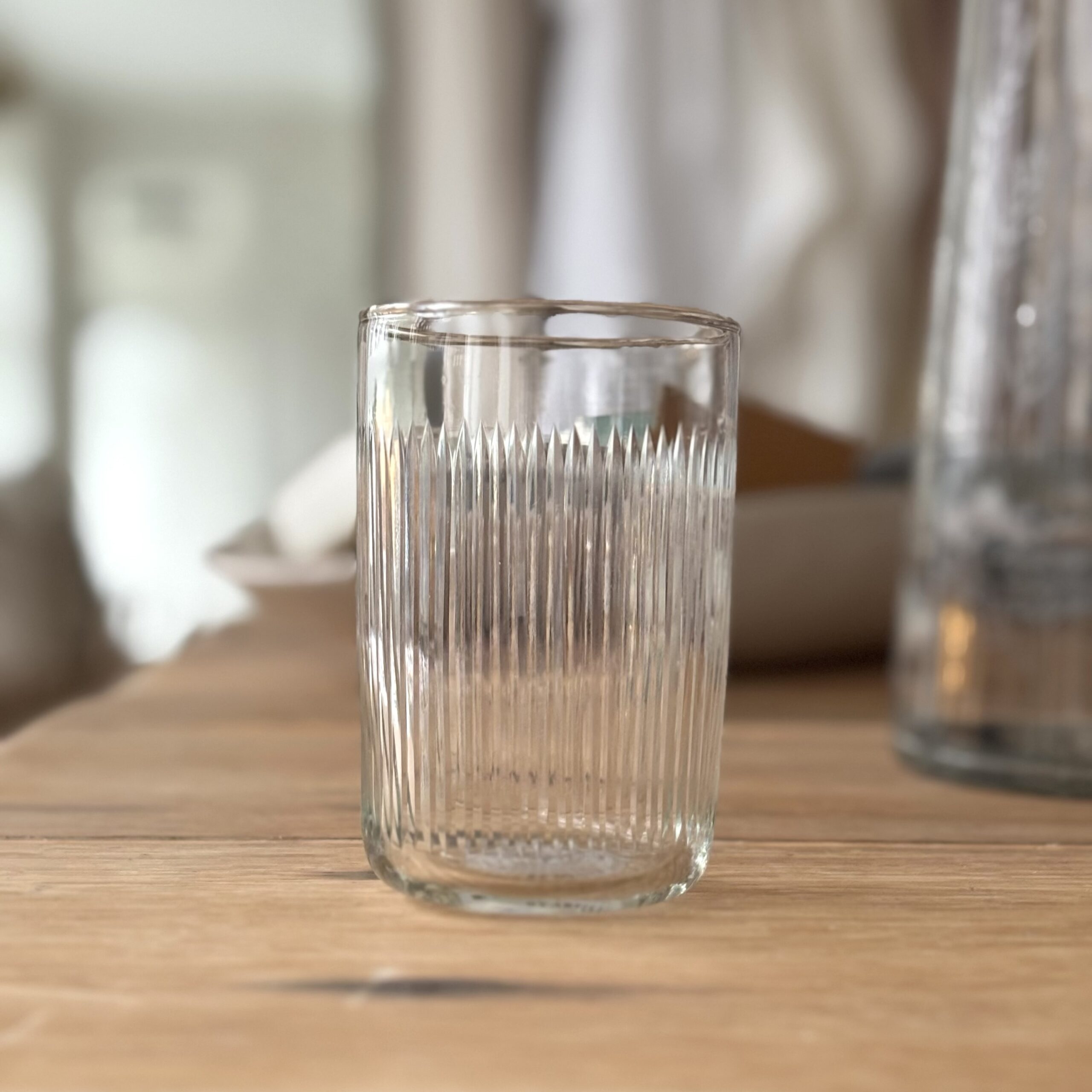 Handblown Reeded Glass Tumbler image 1