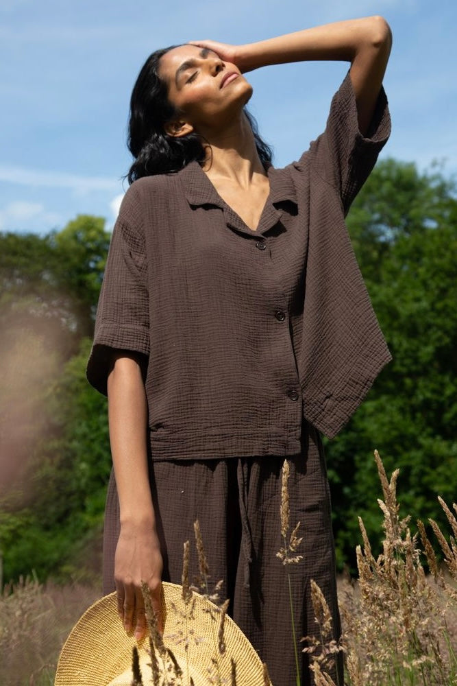 Gauze Boxy Shirt | Organic Cotton