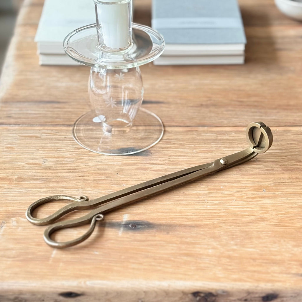 Antique Brass Wick Snips image 3