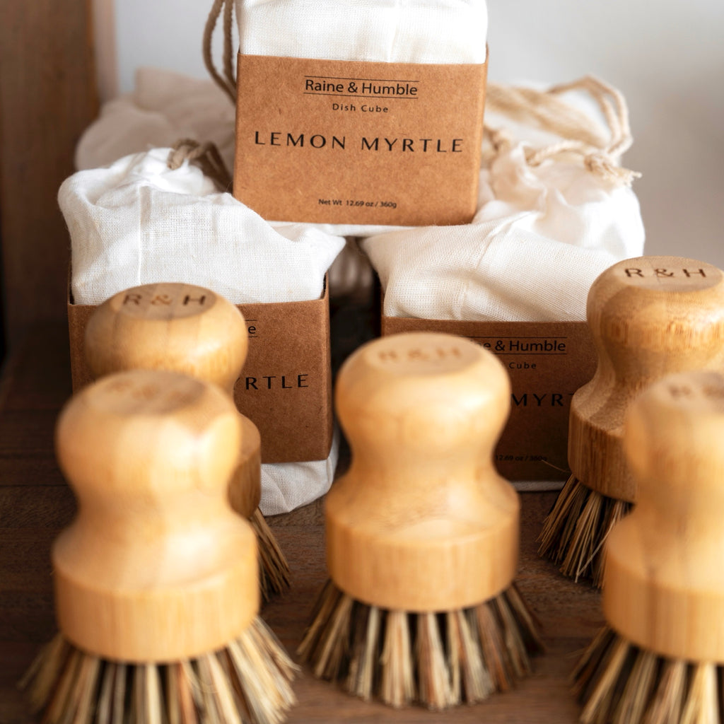 Dish Soap Bar & Brush | Eco-Friendly Kitchen Cleaning Set image 0