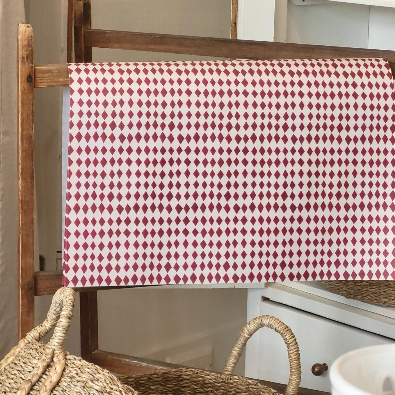 Luxury Diamond Harlequin Wrapping Paper - Single image