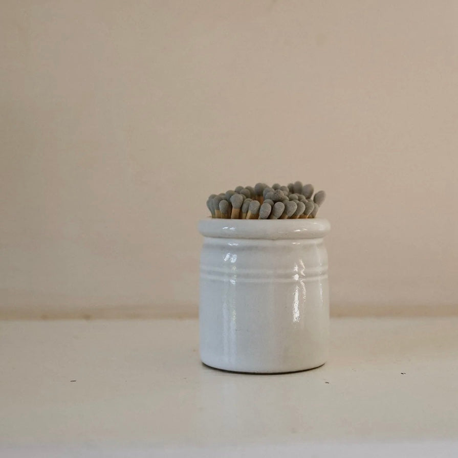 Crock Pot Match Striker | Ceramic Match Holder image 1