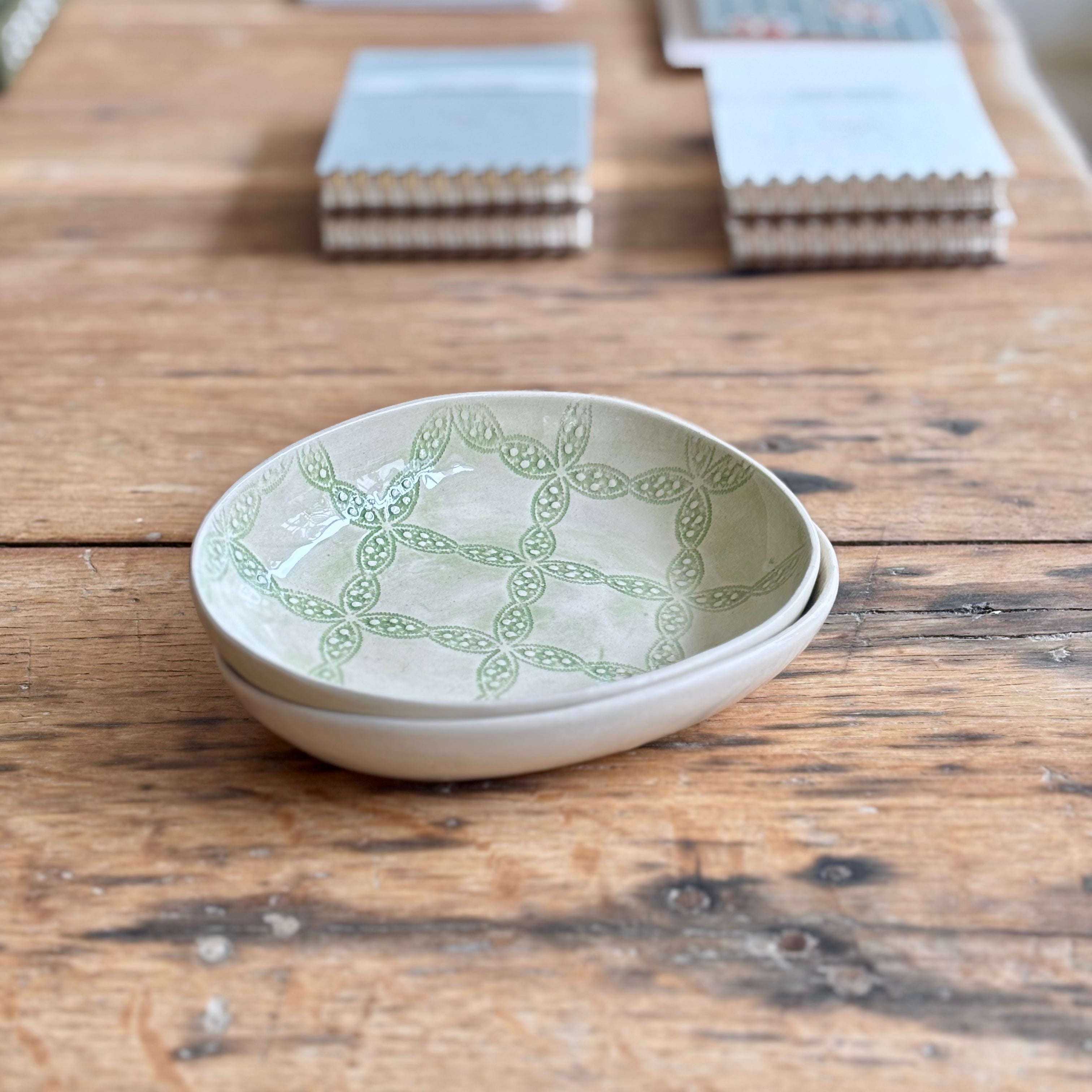 Tapas Dish Spearmint | Handmade Pottery