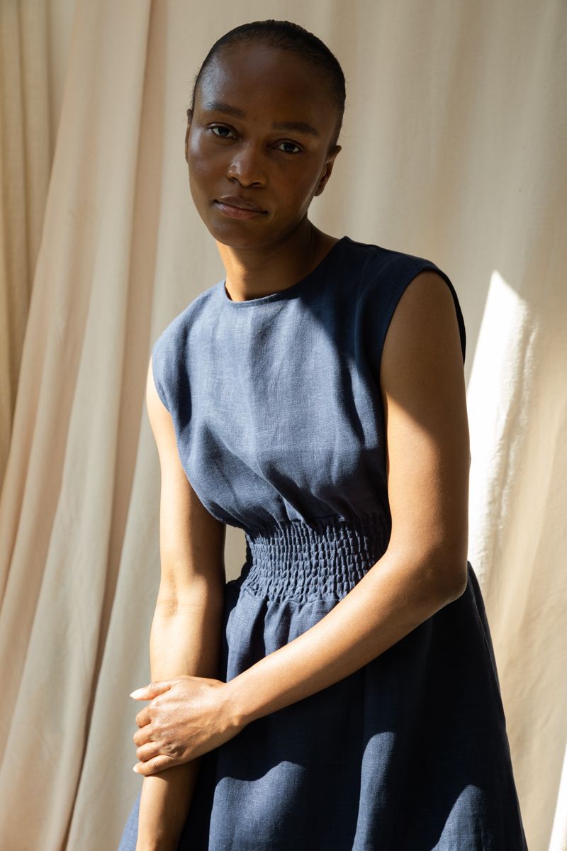 Sleeveless A-Line Dress