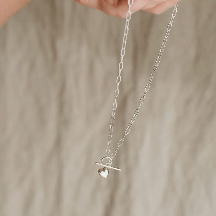 Heart Link &amp; Bar Chain image 0