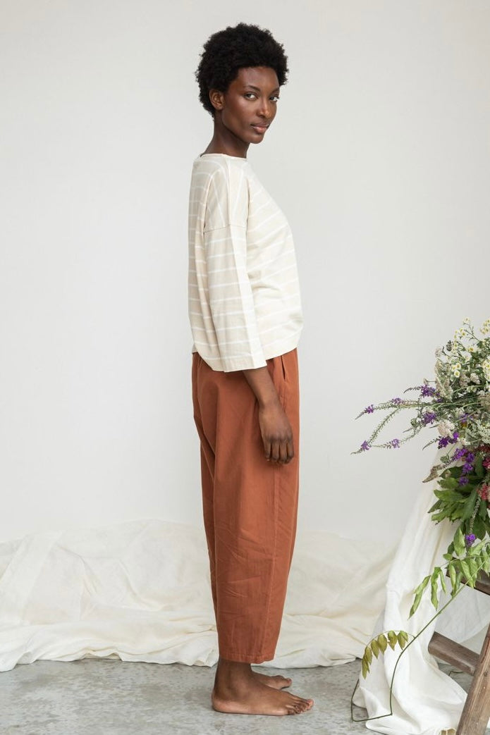 Relaxed Fit Top Striped | Organic Cotton