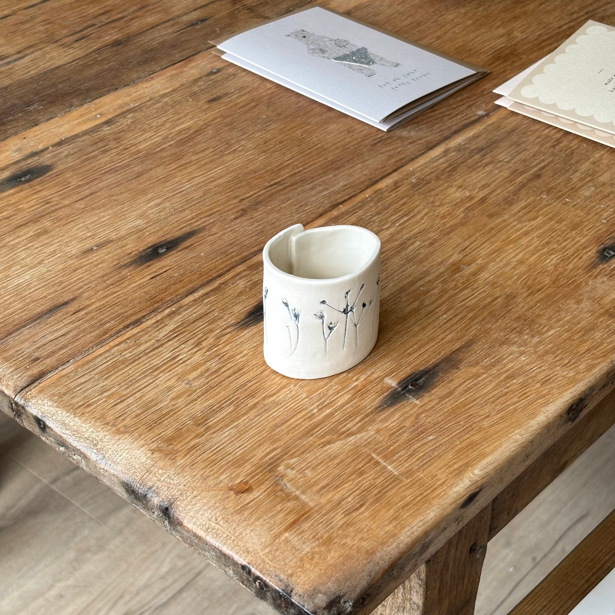 Floral Pressed Tea-light Holder