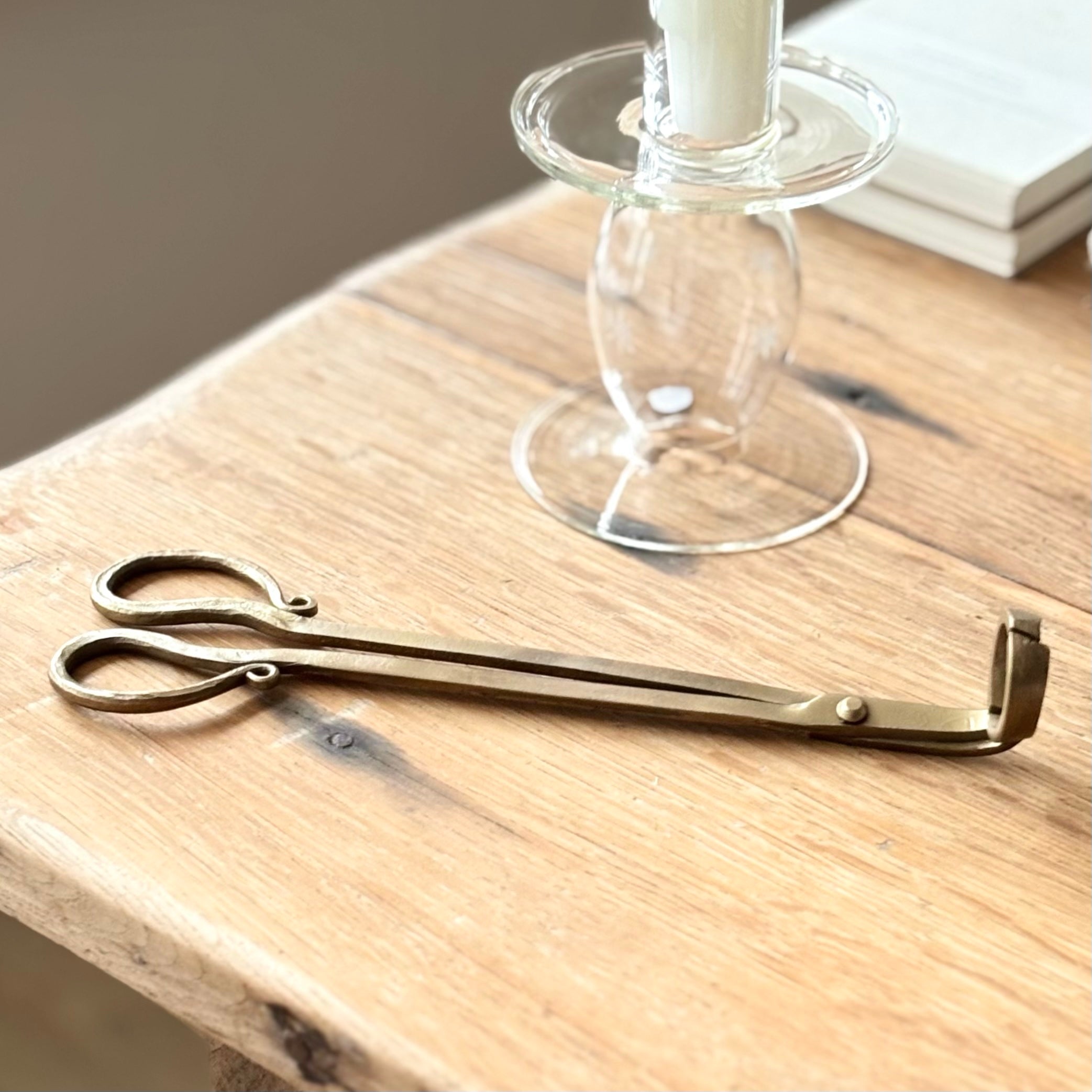 Antique Brass Wick Snips image 2