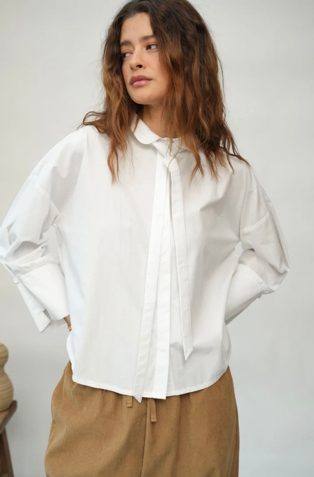 Organic Cotton Poplin & Jersey Shirt