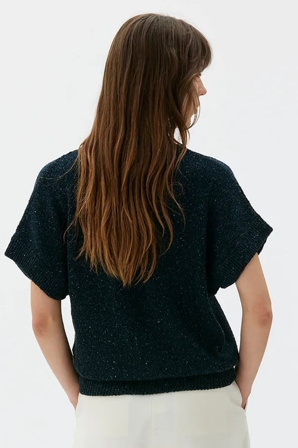 Chunky Knit V-Neck Cardigan | Sustainable Cotton BCI