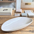 Extra-Large Oval Bowl White | Handmade Pottery