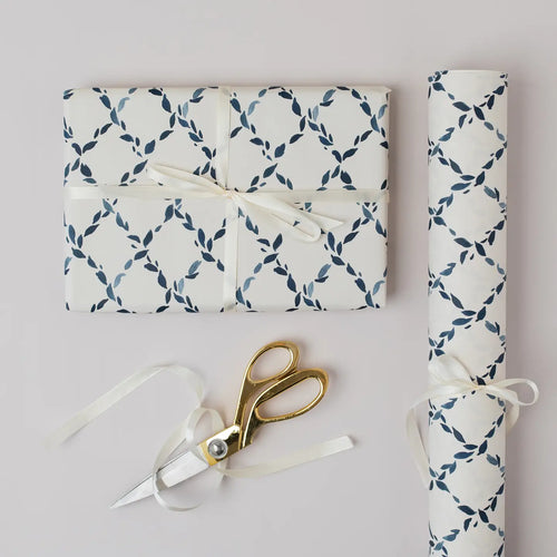 Blue Diamond Luxury Wrapping Paper image 1
