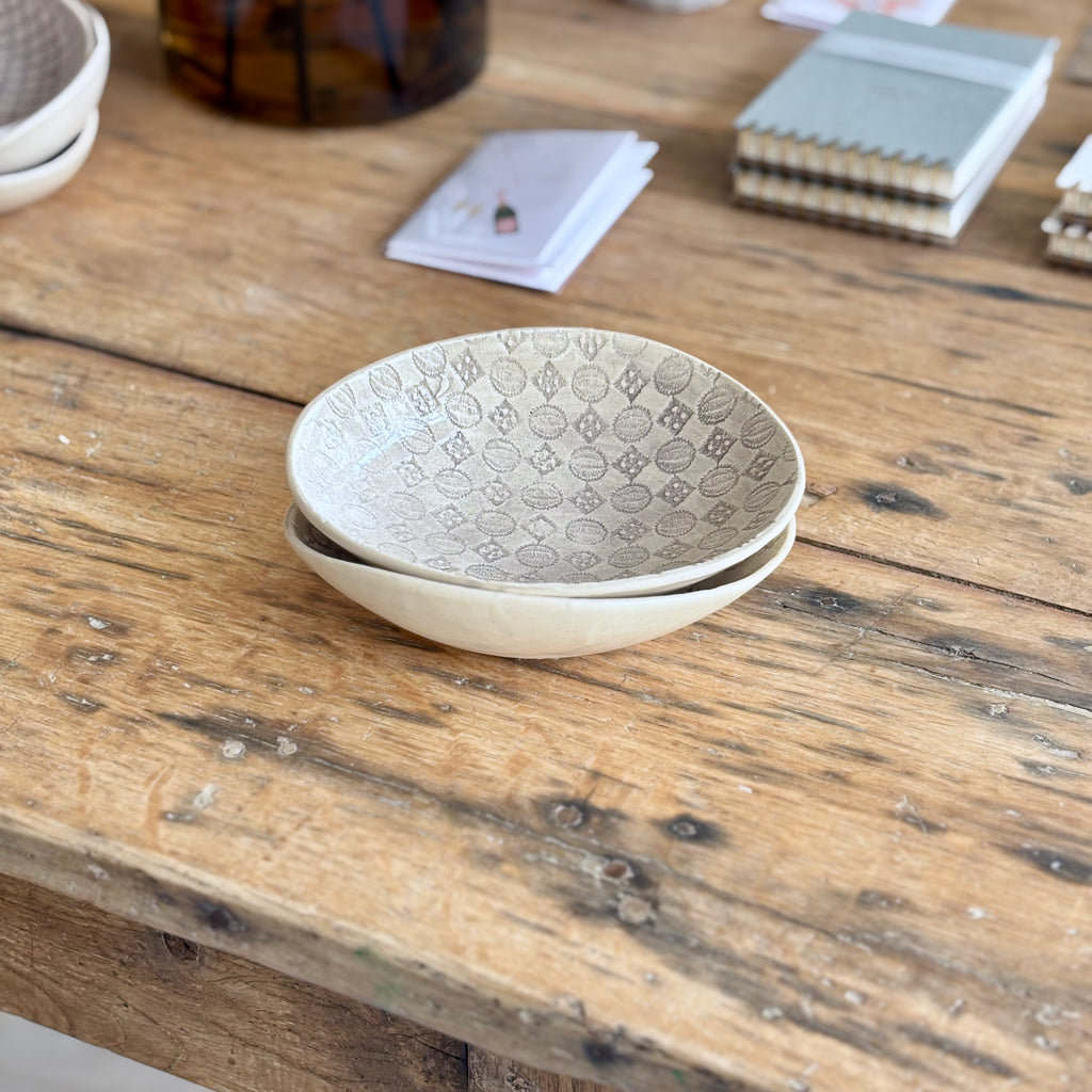 Small Oval Bowl Grey  |  Handmade Pottery