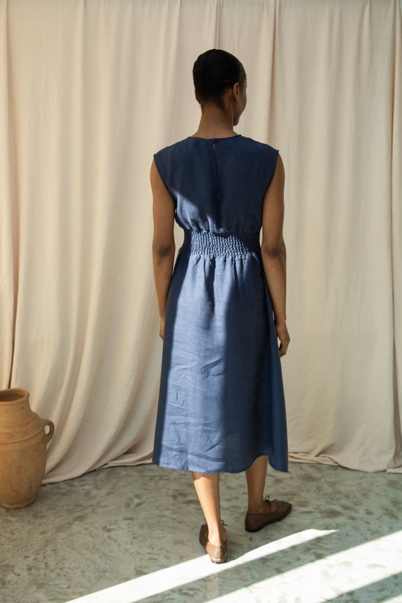 Sleeveless A-Line Dress