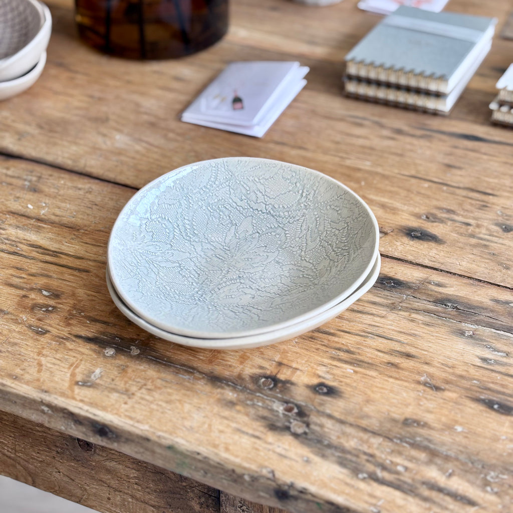 Tapas Plate Duck Egg  |  Handmade Pottery