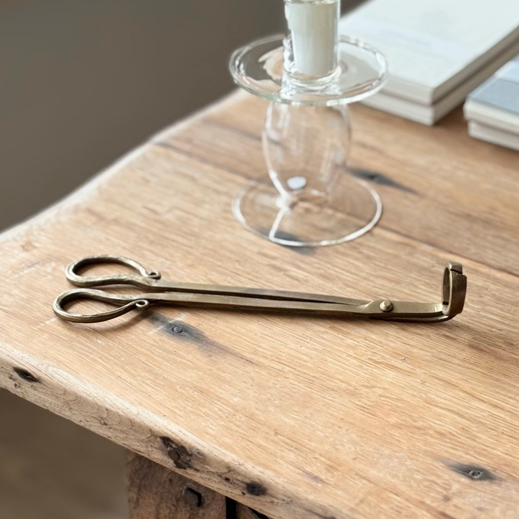Antique Brass Wick Snips image 0