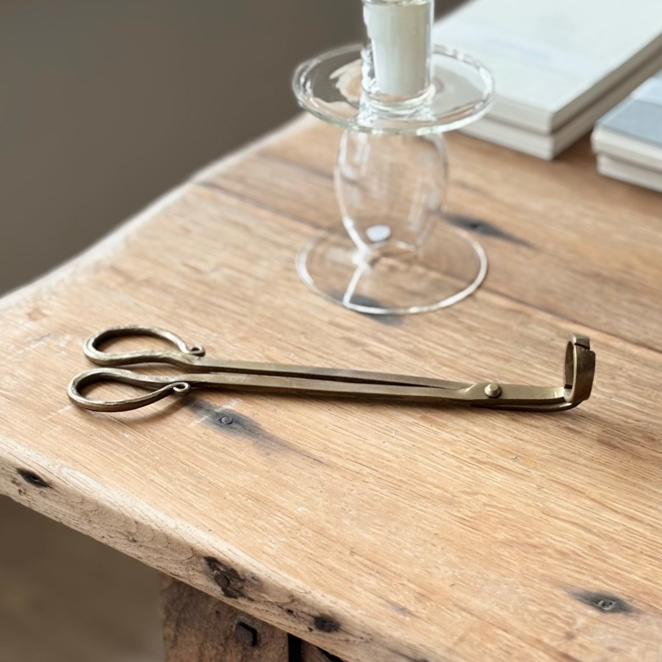 Antique Brass Wick Snips image 0