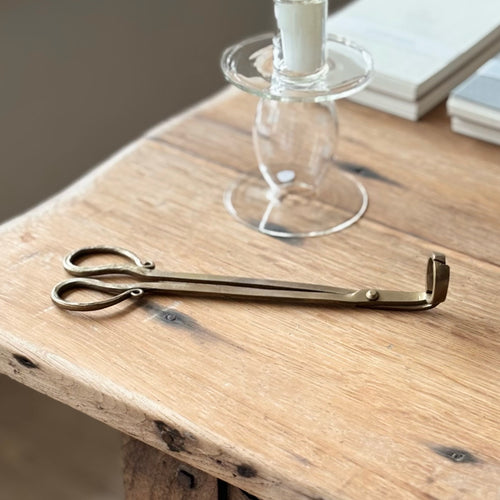 Antique Brass Wick Snips image 0