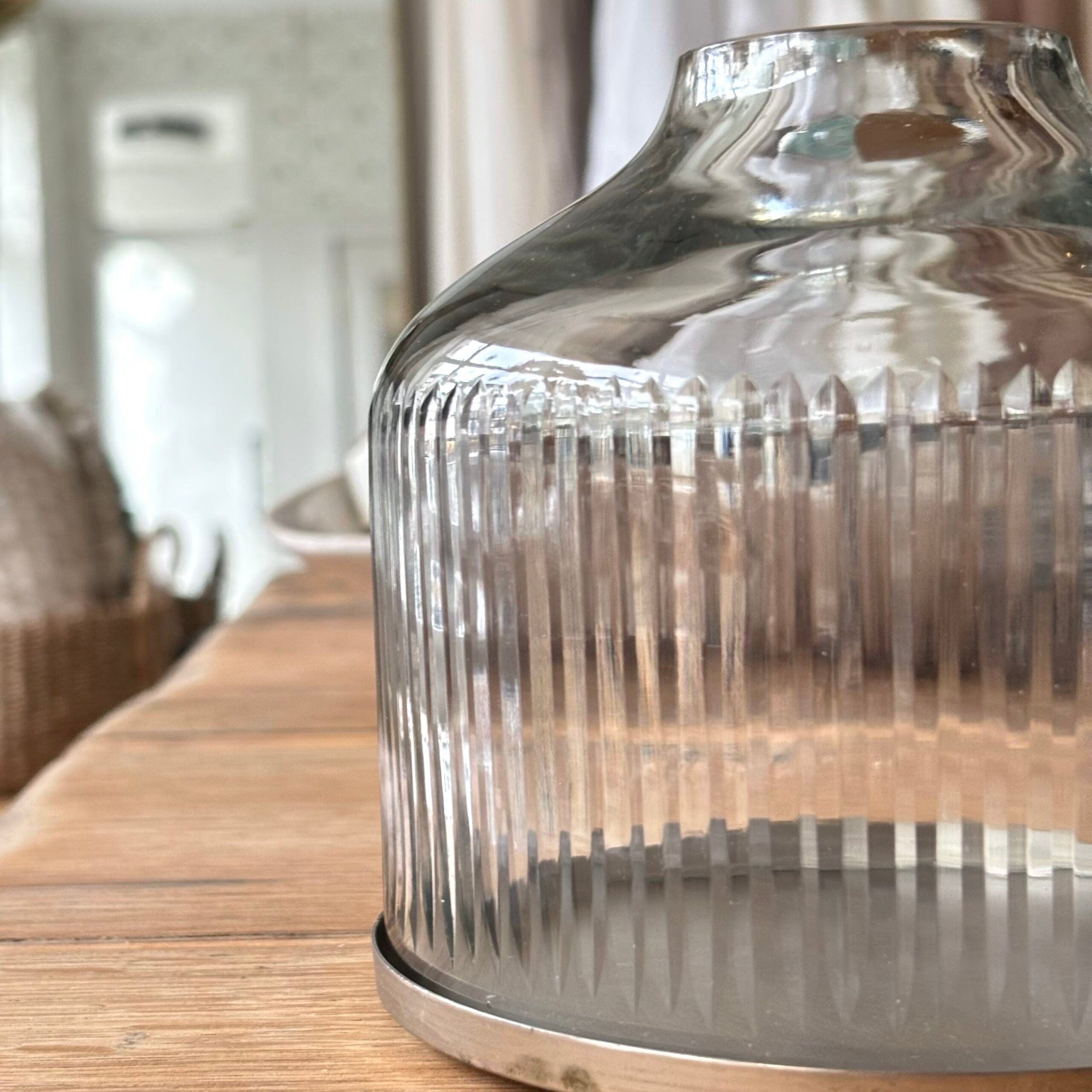 Handblown Reeded Candle Dome image 6