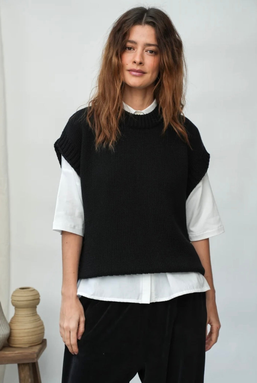 Organic Cotton Knitted Vest