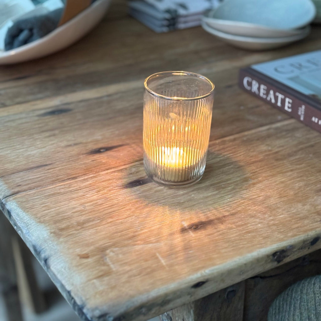 Handblown Reeded Glass Tumbler image 3