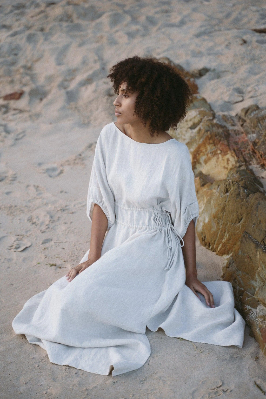 Linen Boatneck Dress