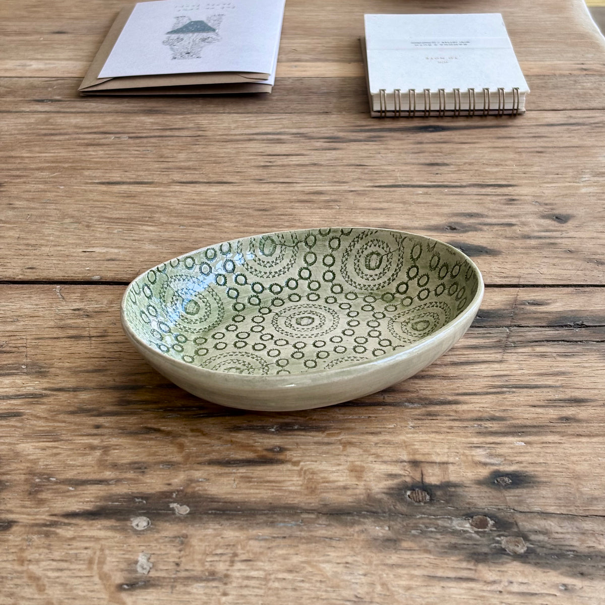 Tapas Dish Dark Green | Handmade Pottery