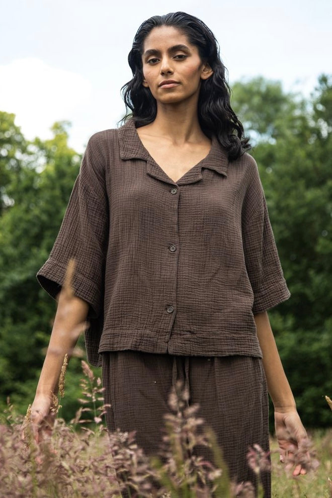 Gauze Boxy Shirt | Organic Cotton