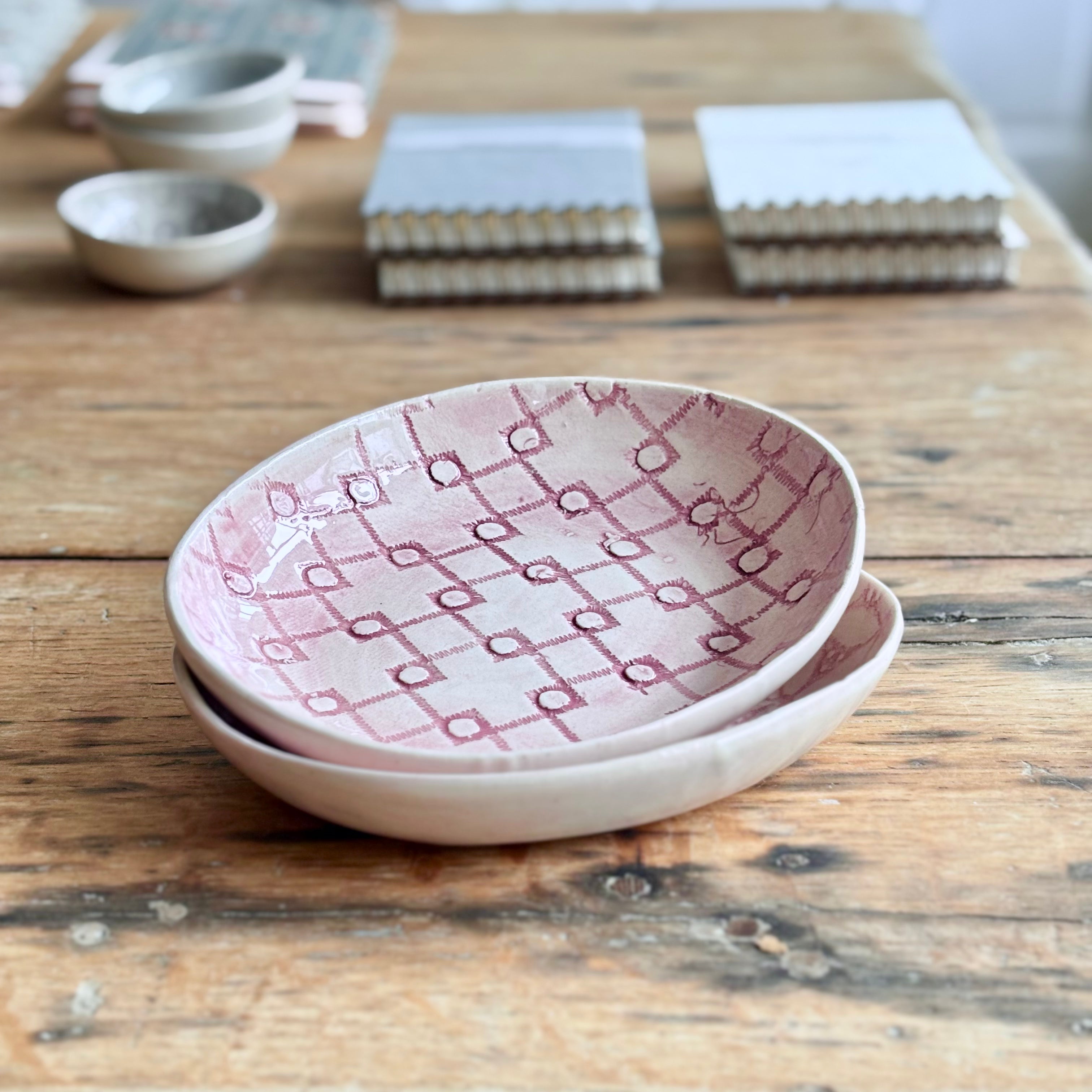 Tapas Dish Pink | Handmade Pottery