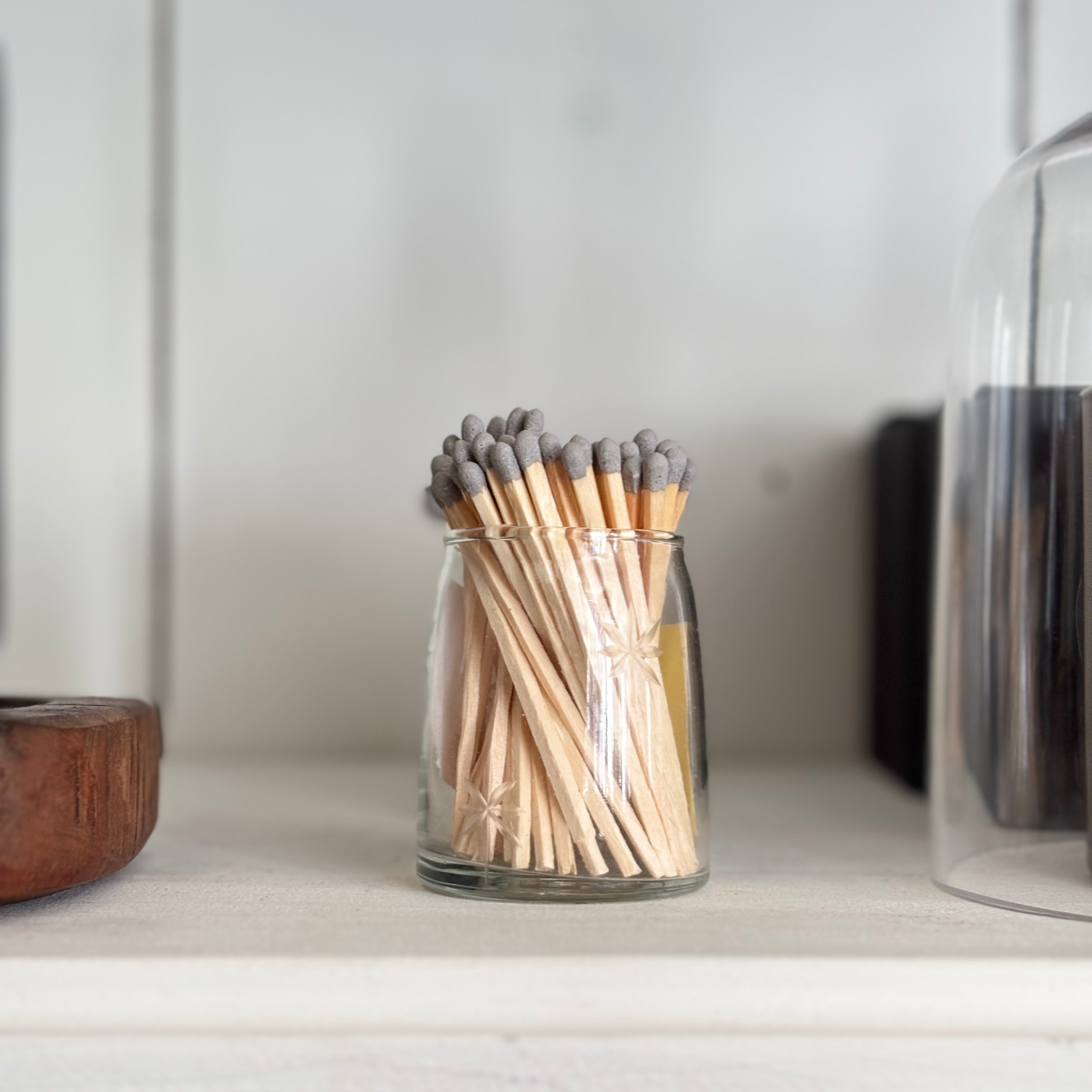 Star Etched Match Striker | Glass Match Holder
