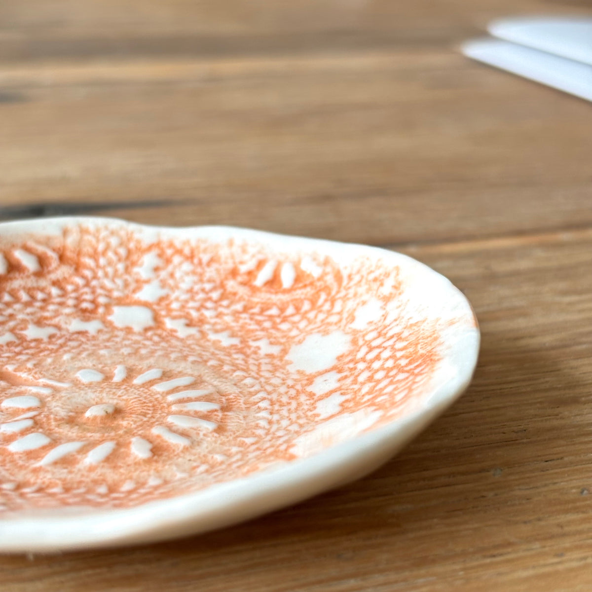 Handcrafted Small Floral Plate