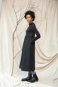 Jersey and Poplin Dress