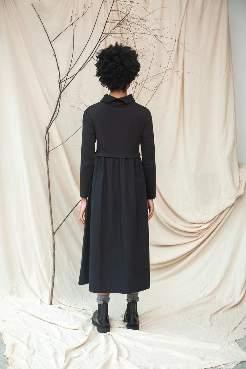 Jersey and Poplin Dress