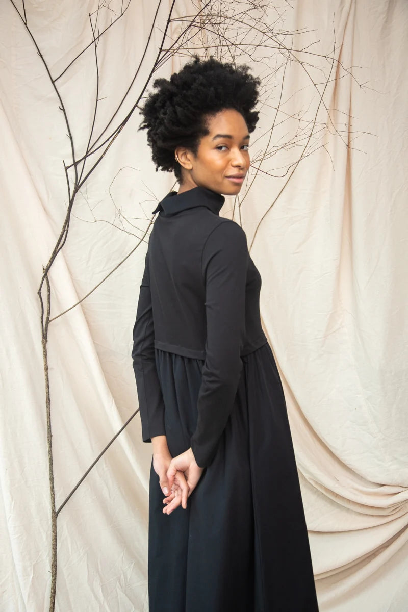 Jersey and Poplin Dress