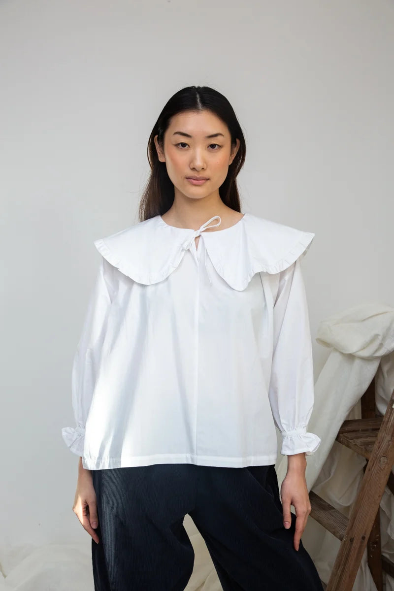 Organic Cotton Poplin Blouse