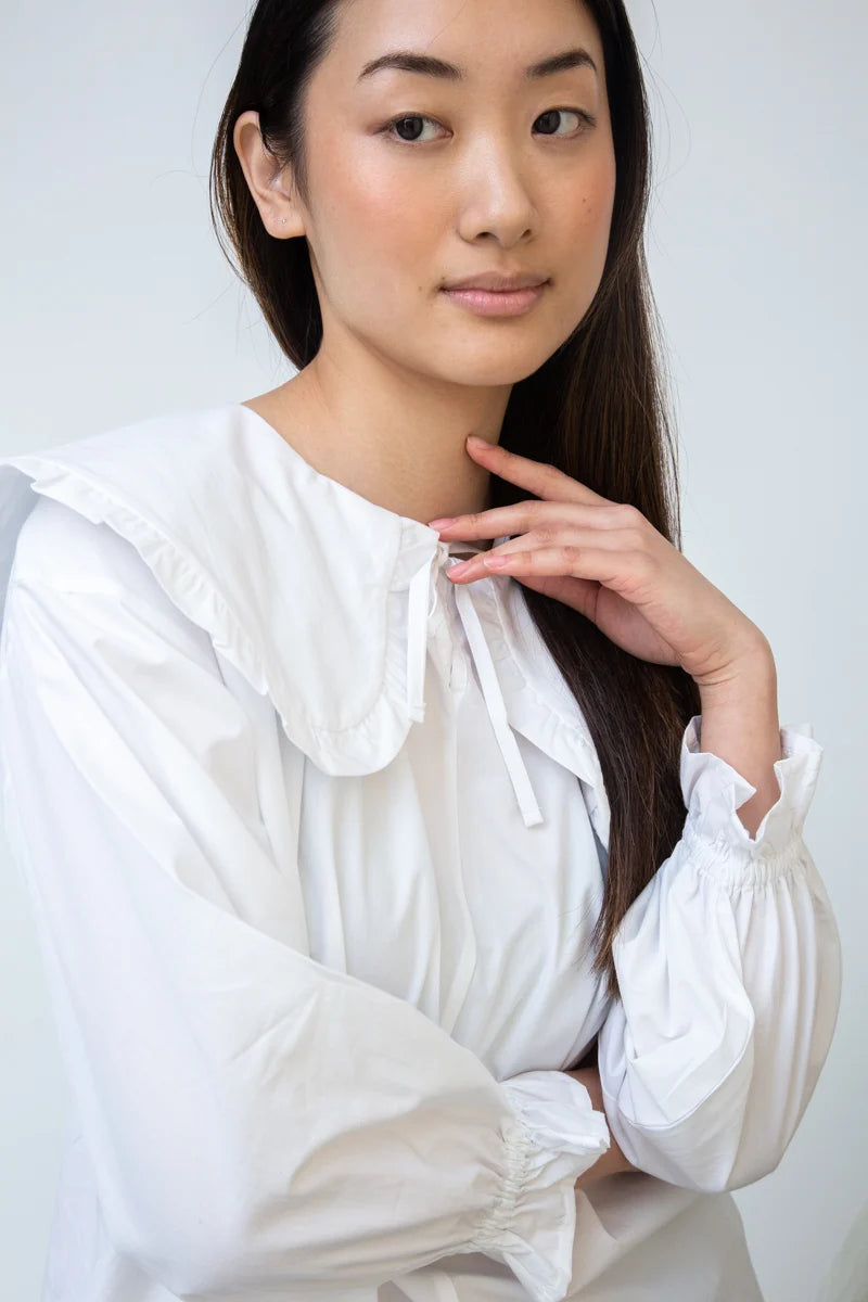 Organic Cotton Poplin Blouse