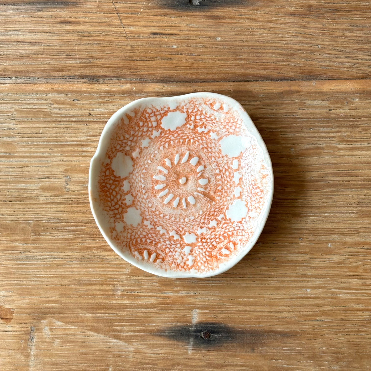 Handcrafted Small Floral Plate